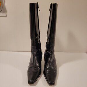 BCBG Connie Tall Kit Heel Black Boots - Size 9.5